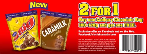 Circle K Canada Coupons: Buy Any 100g-120g 1 Bag Of Cadbury Chocolate ...