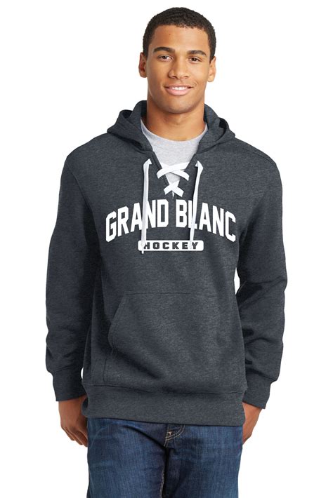 Grand Blanc Hockey Lace hoodie | Masterpiece Monogramming