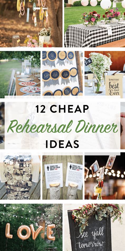 12 Cheap Rehearsal Dinner Ideas for the Modern Bride on Love the Day