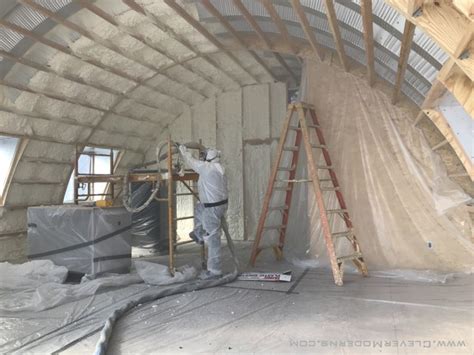 Insulating the Headquarters Hut - Clever Moderns