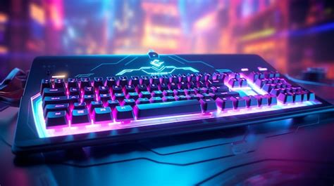 Premium AI Image | Closeup of gamer keyboard