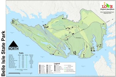 Belle Isle State Park Map by Virginia State Parks | Avenza Maps