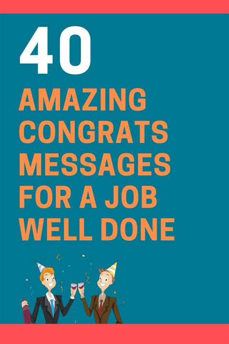 40 Best Congratulations Messages for a Job Well Done | FutureofWorking.com