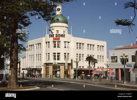 New Zealand Napier Art Deco Buildings The Dome Stock Photo - Alamy