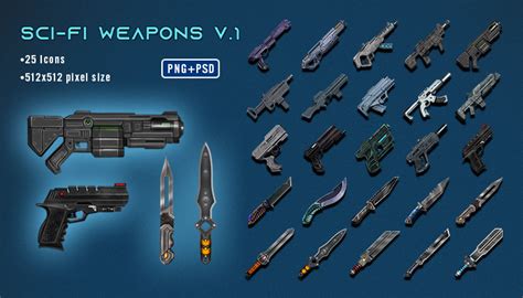 Sci-Fi Weapons | GameDev Market