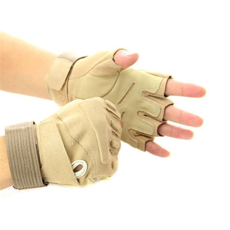 Military Tactical Fingerless ACU-BLACK-TAN Outdoor Survival-Shooting Gloves. * * B I G S E L L E ...