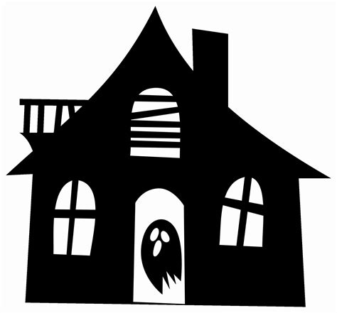 Haunted House Silhouette Clip Art at GetDrawings | Free download