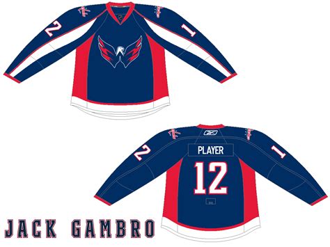 Goal Line Design: Washington Capitals Alternate Jersey