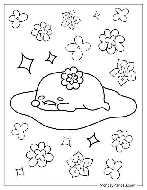 20 Gudetama Coloring Pages (Free PDF Printables)