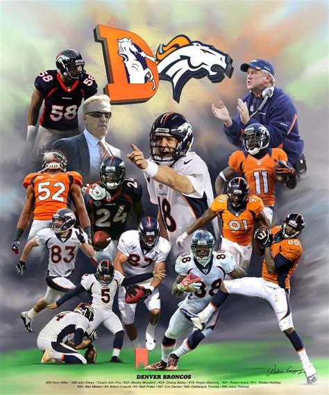 Denver Broncos (2013 Version) by Wishum Gregory | The Black Art Depot