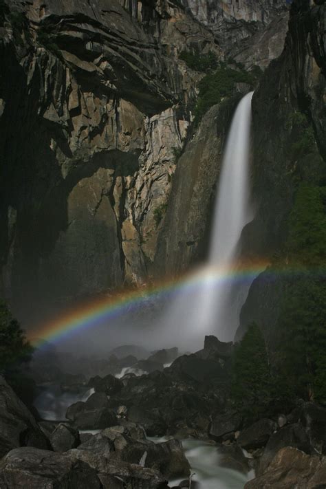 Yosemite Photos - Yosemite Falls Moonbow - Night Photography