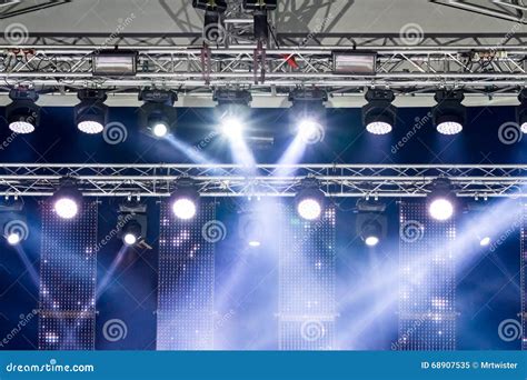 Stage lighting equipment stock image. Image of festival - 68907535