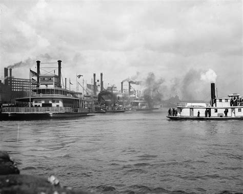 Steamboats, New Orleans, Louisiana, Boats, Early 1900s Photograph by ...