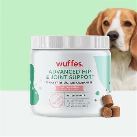 Amazon.com : Wuffes Chewable Dog Hip and Joint Supplement for Large ...