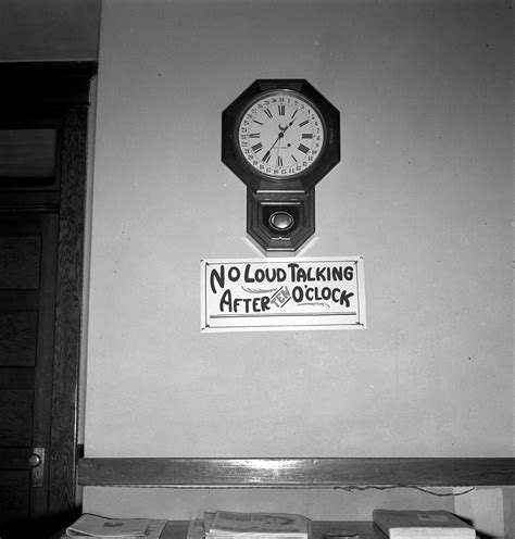 Small hotel quiet hours in 1939 | Sign in upstairs hall of s… | Flickr