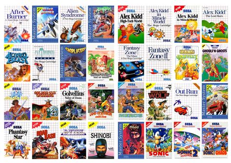 Sega Master System Box Art A4 Posters 297x210mm - Etsy