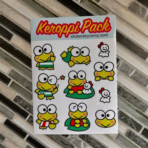 KEROPPI Stickers Keroppi Sticker Pack - Etsy