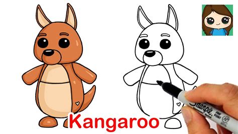 How to Draw a Kangaroo Roblox Adopt Me Pet