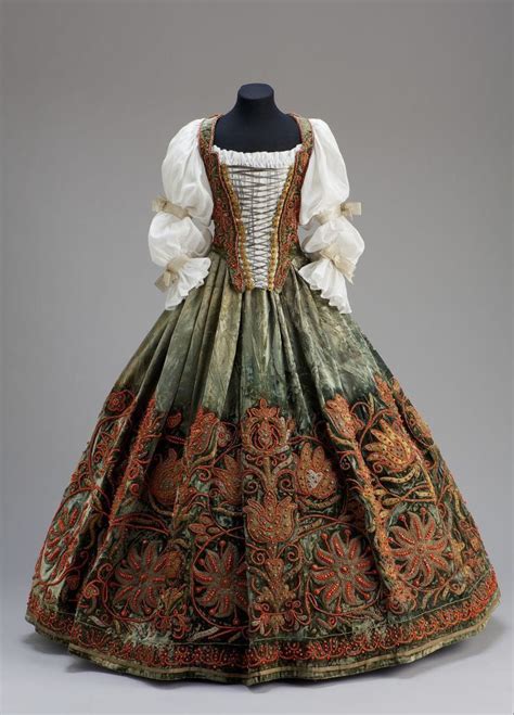 Dress: ca. mid 17th | 17th century fashion, Fashion history, Historical ...