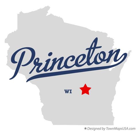 Map of Princeton, WI, Wisconsin