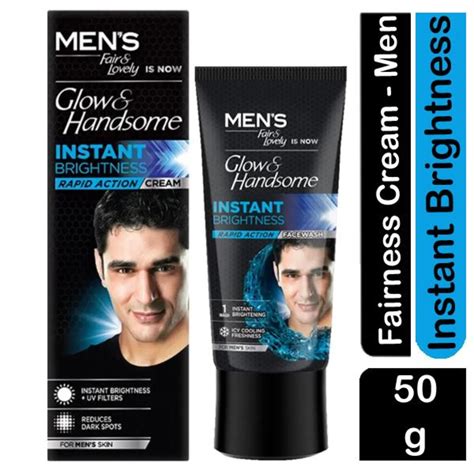 Fair & Lovely | Glow and Handsome | Men's Instant Brightness Cream 50g