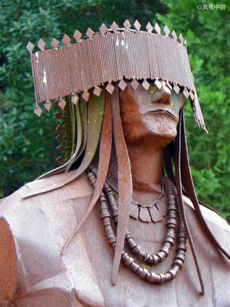 Miwok Indian Statue by mayonakaokami on deviantART