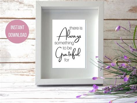 Gratitude Printable Wall Art Inspirational Quote - Etsy