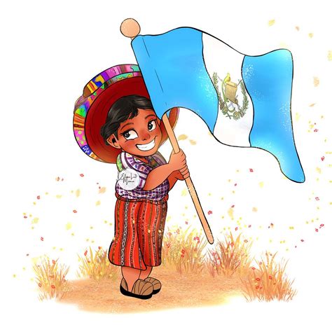 Independence day in Guatemala in 2024 | Guatemalan art, Cute drawings, Guatemala