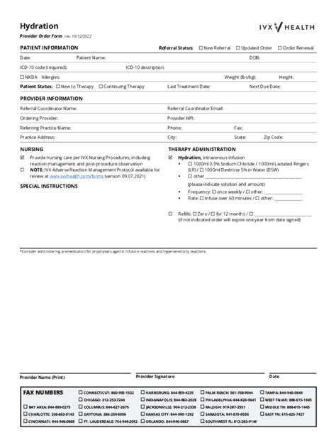 Fillable Online Injectafer infusion order form - strategiccampaignsinc.com Fax Email Print ...