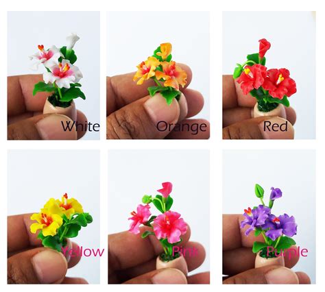 Miniature Dollhouse Plants-dollhouse Flower-miniature - Etsy