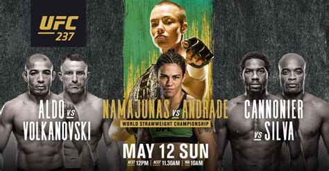 UFC 237: Jessica Andrade KOs Rose Namajunas with slam, Anderson Silva and Jose Aldo lose ...