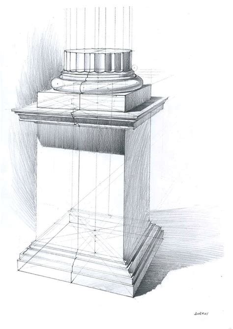 Doric Column Sketch at PaintingValley.com | Explore collection of Doric Column Sketch