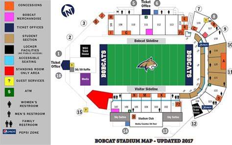 Seating Chart | Bobcat Stadium | Bozeman, Montana