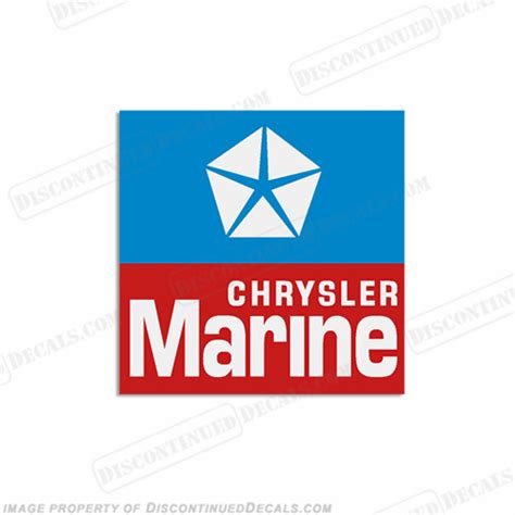 Chrysler Logo Emblem Boat Square Decals