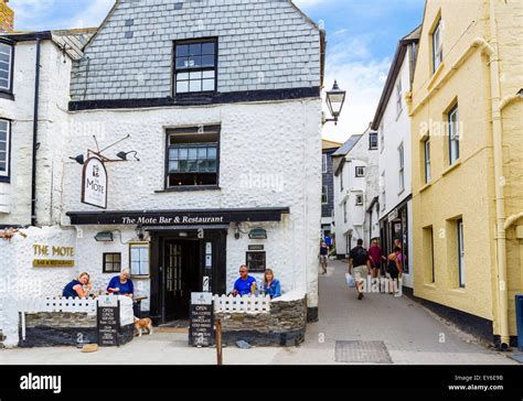 The Mote bar and restaurant in the fishing village of Port Isaac ...