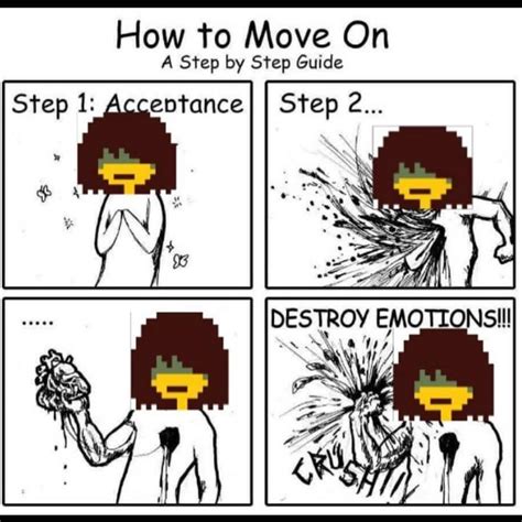 the instructions for how to move on