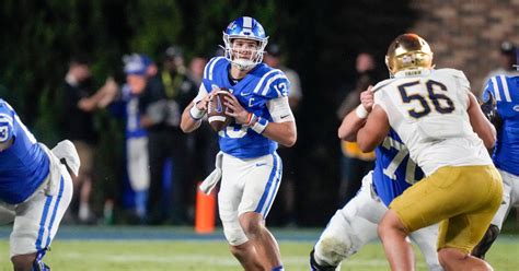 Duke transfer QB Riley Leonard set to take visit to Notre Dame - On3