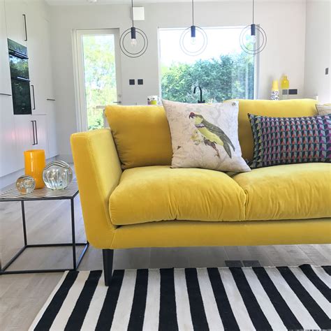 That yellow velvet sofa – Sophie Robinson