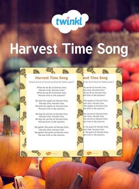 🎵 A harvest song, ideal for young children to accompany activities and stories based on the ...