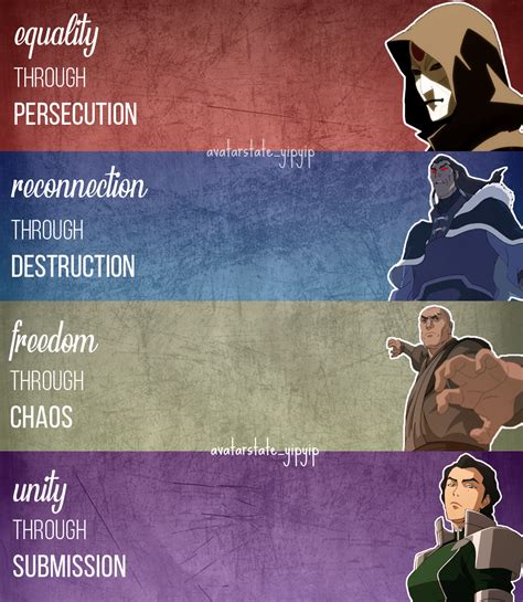 LOK villains | Do you prefer ATLA's villains, or LOK's villains? | OC : r/TheLastAirbender