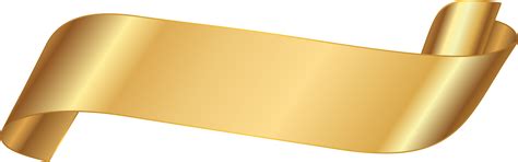 Gold Ribbon Banner Png - Free Transparent PNG Download - PNGkey
