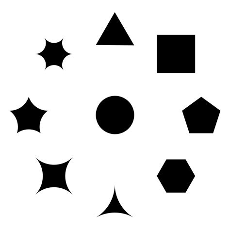 Clipart - 9 supreme shapes