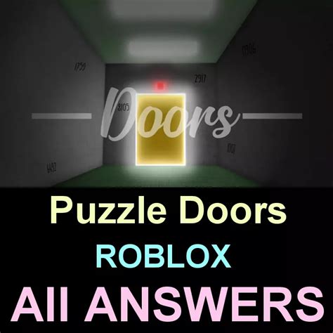 Roblox Puzzle Doors Answers [Explained in Detailed] » Puzzle Game Master