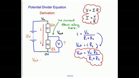 Potential Divider Derivation - YouTube