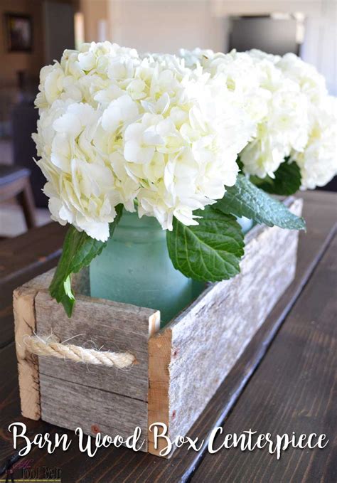 Easy Reclaimed Wood Box Centerpiece - Her Tool Belt