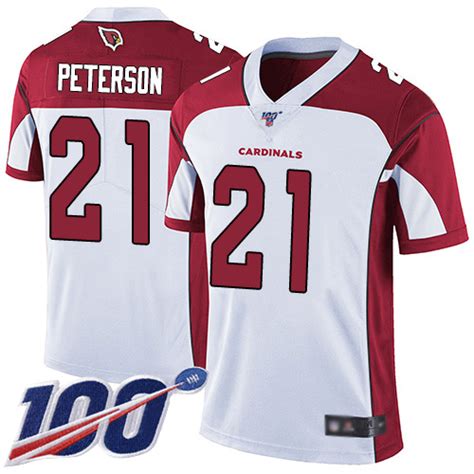 Nike Cardinals #21 Patrick Peterson White Men's Stitched NFL 100th Season Vapor Limited Jersey ...