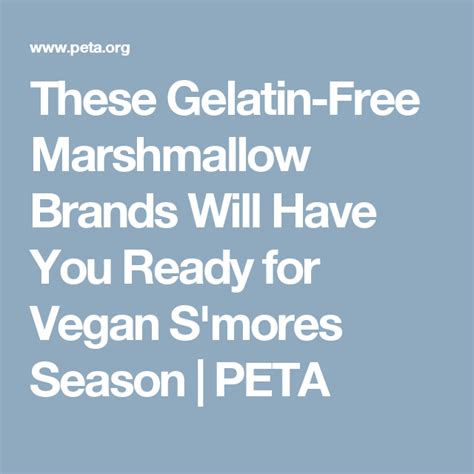 Are Marshmallows Vegan? | PETA | Gelatin free marshmallows, Branded marshmallows, Vegan