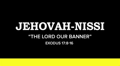 Jehovah-Nissi: The Lord Our Banner — Crossroads Christian Church