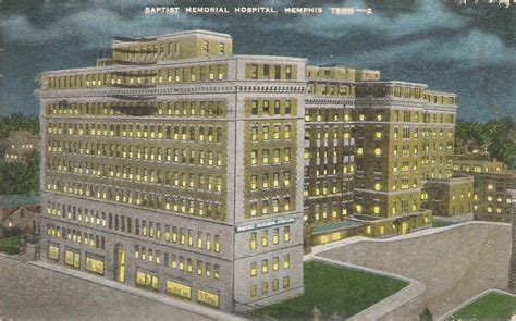 Baptist Memorial Hospital, Memphis, Tenn. postcard (#155)