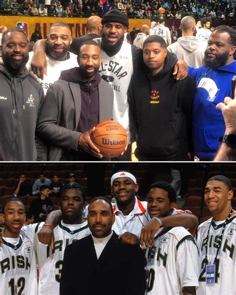 LeBron James Recreates Epic Picture With High School Teammates During ...